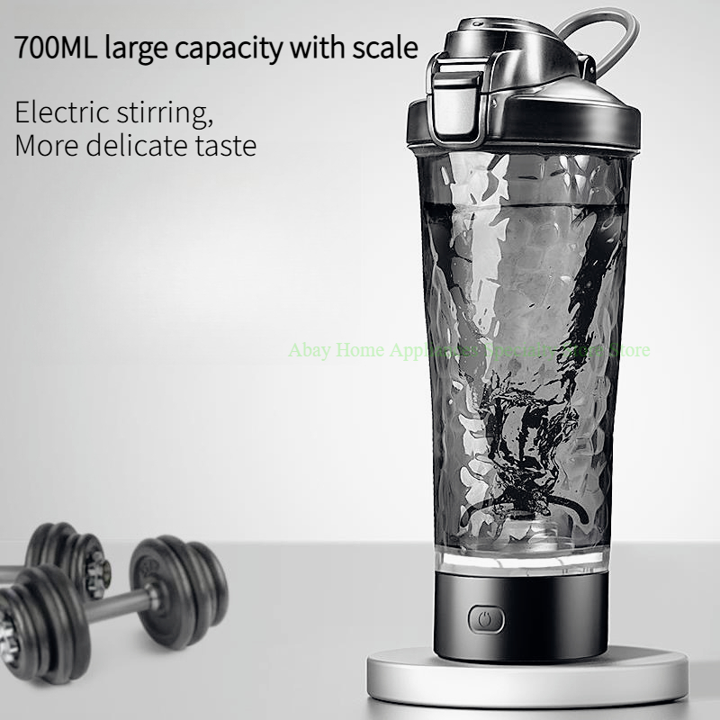 Nutrition And Fitness - 700ML Oplaadbare Elektrische Mengfles Plastic Proteïne
