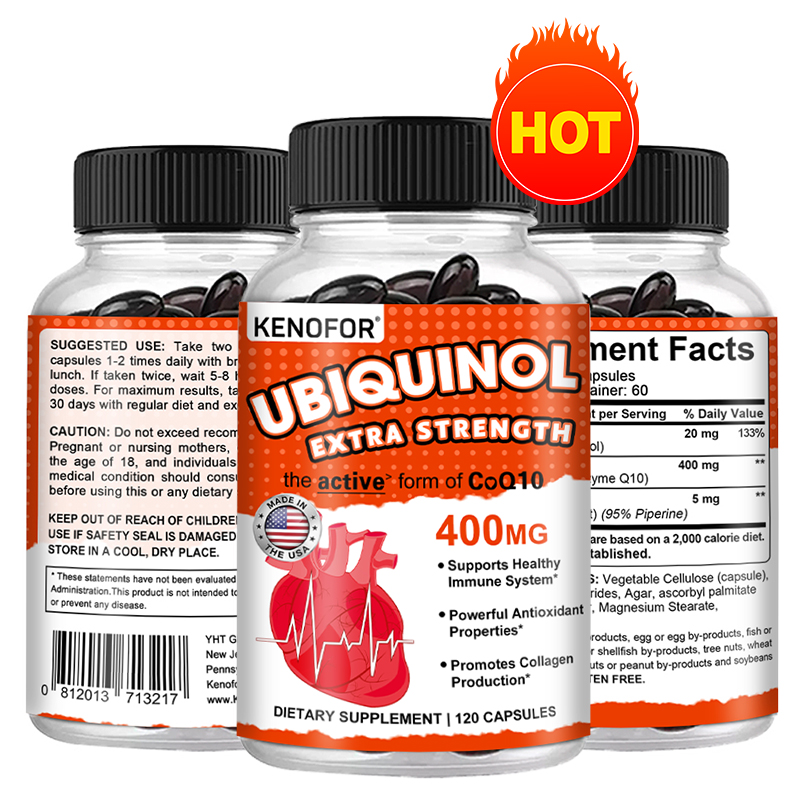 Coq10 Ubiquinol Softgel - Ubiquinol CoQ10 400 mg softgels, superabsorptie,