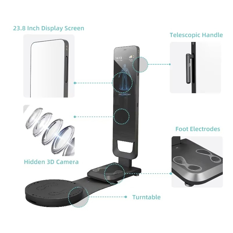 Nutrition Of Fitness - Smart Fitness Mirror Body Scanner Voedingsanalysator