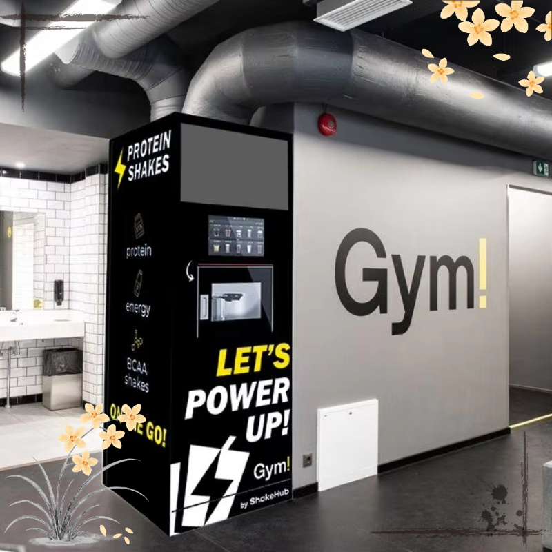 Nutrition And Fitness - Automatische eiwitshake-kiosk met verlichte display, zelfbediening