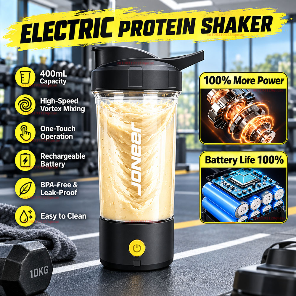 Nutrition And Fitness - 2026 Nieuwe Elektrische Proteïne Shakerfles USB