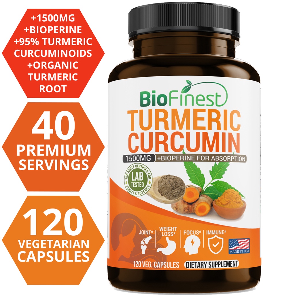 Biofijnste curcumine 1500 mg 9 - Turmeric Curcumin Capsule recensie en prijs