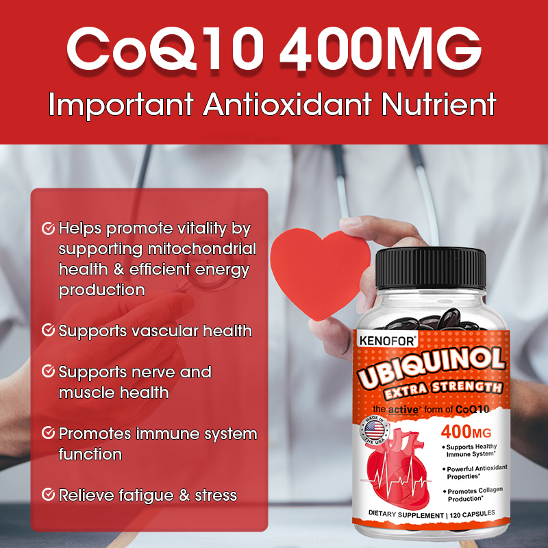 Kenofor Ubiquinol Coq10 400 Mg - Coq10 Ubiquinol Softgel recensie en prijs