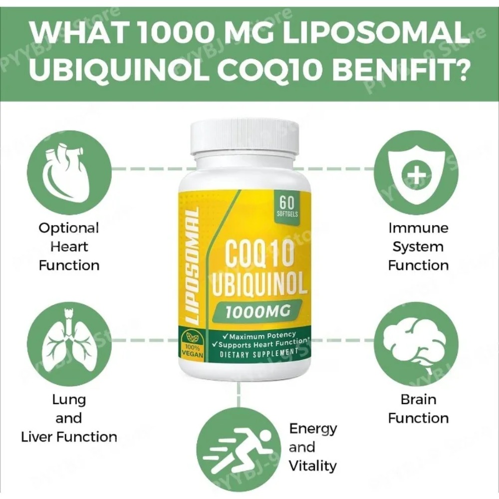 CoQ10 Ubiquinol 1000mg Vegan S - Coq10 Ubiquinol Softgel recensie en prijs